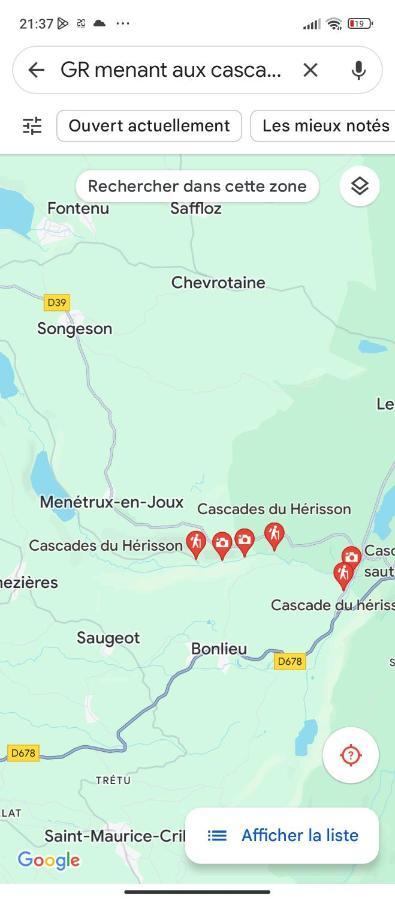 La P'Tite Maison Bois Du Herisson Menetrux-en-Joux Exterior foto
